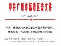 集团党支部荣获荔湾区先进下层党组织称呼